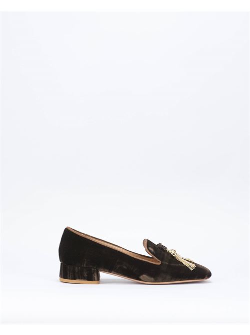 Pumps in velluto con nappine gold Francesco Sacco FRANCESCO SACCO | Pumps | 705680